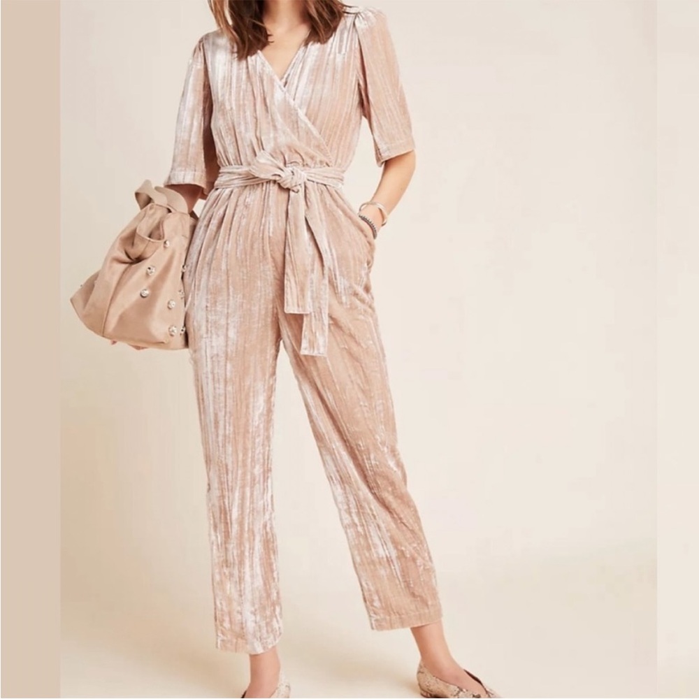 Anthropologie Dolan Elegant Cream Jumpsuit